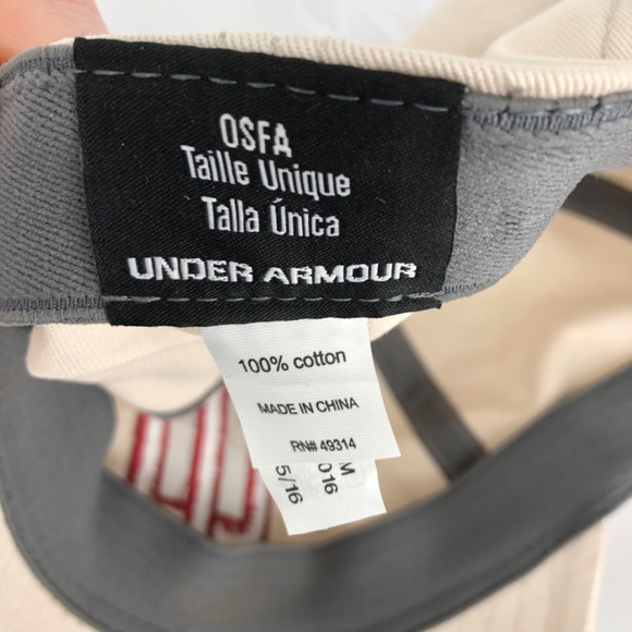 Under Armour Mens IU Indiana University Baseball Cap One Size Adjustable Cotton - Picture 10 of 13